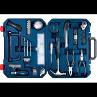 تشكيله من المعدات اليدويه + سنون مفكات + لقم 108 قطعه BOSCH