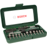 تشكيله من سنون المفكات و اللقم 46 قطعه +مفك BOSCH