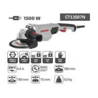 (CT13507N-B3)   صاروخ قطعية 7" 1500 واط CROWN