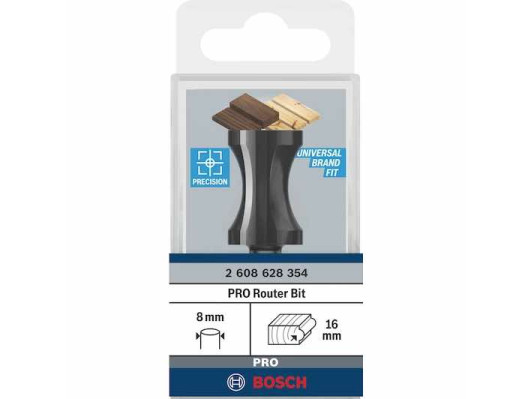 بنطة راوتر للحز الزخرف الثناب قطر 20.6 مم - كعب 8- اجمالي الطول 63.5 مم BOSCH