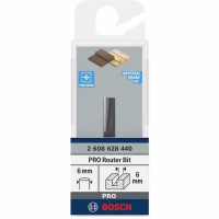 بنطة راوتر للتجاويف المستقيمه قطر 6 مم-كعب 6 - اجمالي الطول 48 مم BOSCH
