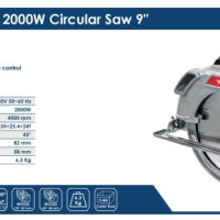 منشار صنية  2000 وات  9" جسم معدن -APT