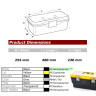 PORT-BAG شنطة عدة غطاء درج - قفل حديد 19" تركي - META ML.03