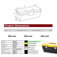 PORT-BAG شنطة عدة غطاء درج - قفل حديد 22" تركي - META ML.04