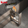 تروللي 15سم سلة صاج (وحدة 20سم) (بول اوت) مجري سفلي تثبيت جانبي  كاف (B061201C-2002) KAV