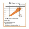 بنطه تكسير حلازوني 195.100.12 شمال D=10X32X80   UP CMT