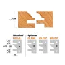 694.014.50 ONE PIECE RAIL &STILE HEAD D=130*40*50-CMT
