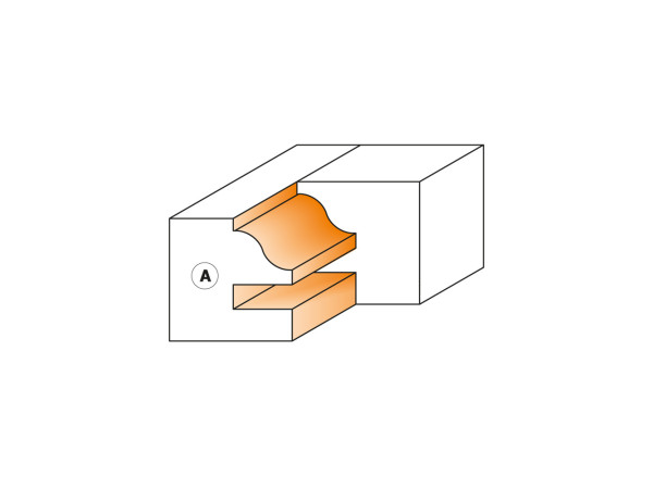 694.014.50 ONE PIECE RAIL &STILE HEAD D=130*40*50-CMT