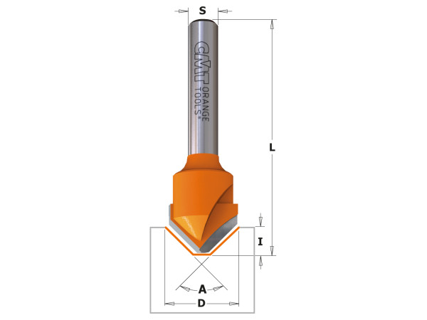 915.002.11 HW-V-Groving Bt 135d S=8 D=18x3.3x60 RH  بنطة حلية إيطالي   SP-CMT